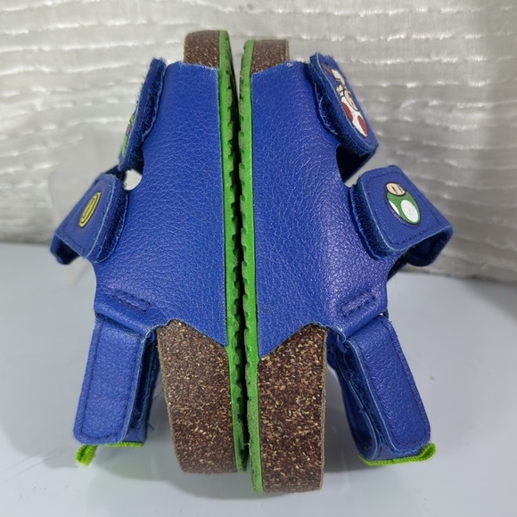 (S4) Super Mario Toddler Sandals, Size 7, Navy - Picture 8 of 10